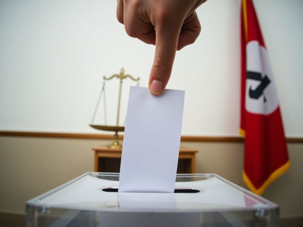 Provocările democrației în era modernă: ce trebuie protejat 1 Balanță, mâini, buletine de vot, urnă, steag